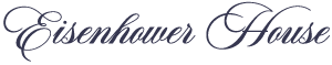 The words "Eisenhower House" written in elegant, cursive script.