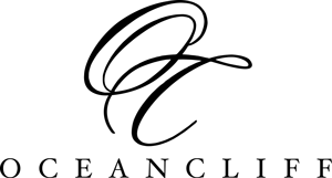 Logo for OceanCliff featuring a large, elegant script "OC" above the word "OCEANCLIFF" in uppercase serif letters on a white background.