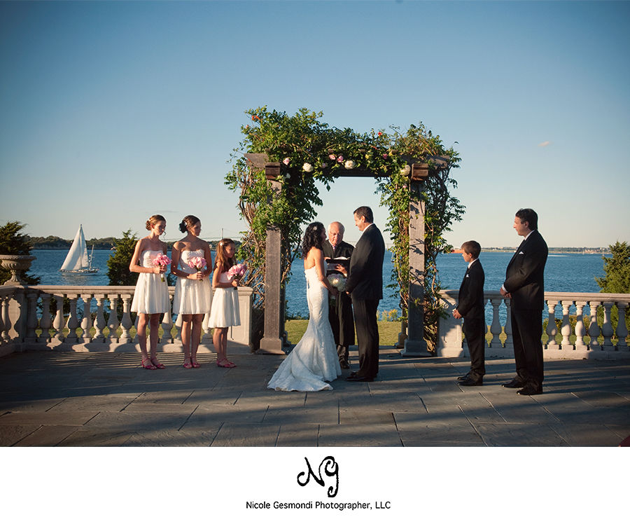 Small intimate wedding ceremony at Castle Hill in Newport RI Small intimate wedding ceremony at Castle Hill in Newport RI