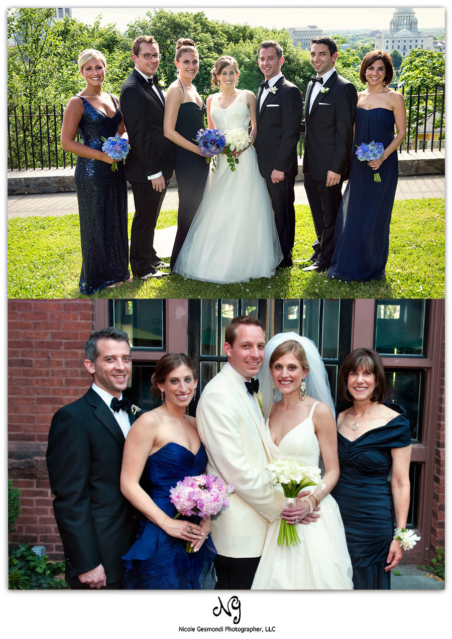 small providence ri wedding photos at Hope Club small providence ri wedding party photos