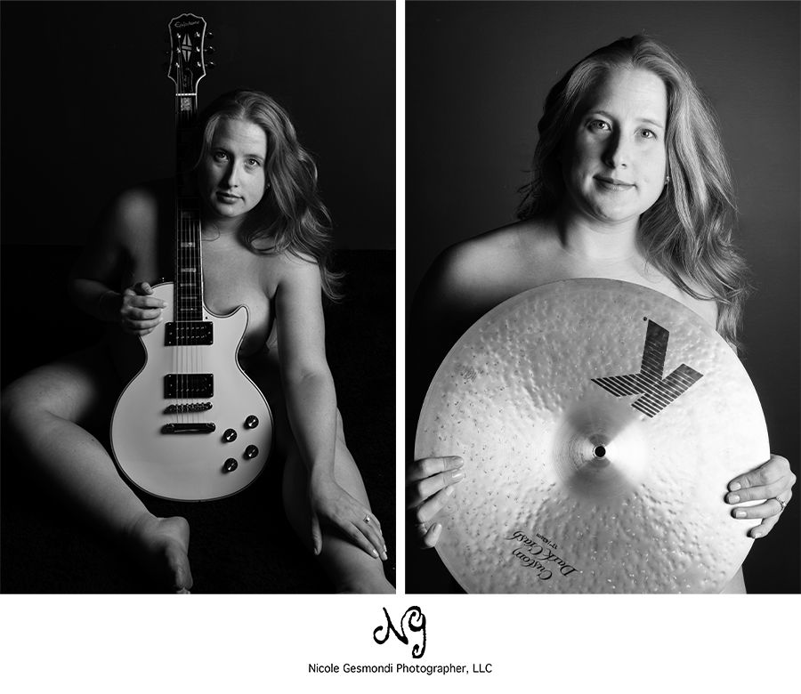 music themed boudoir session