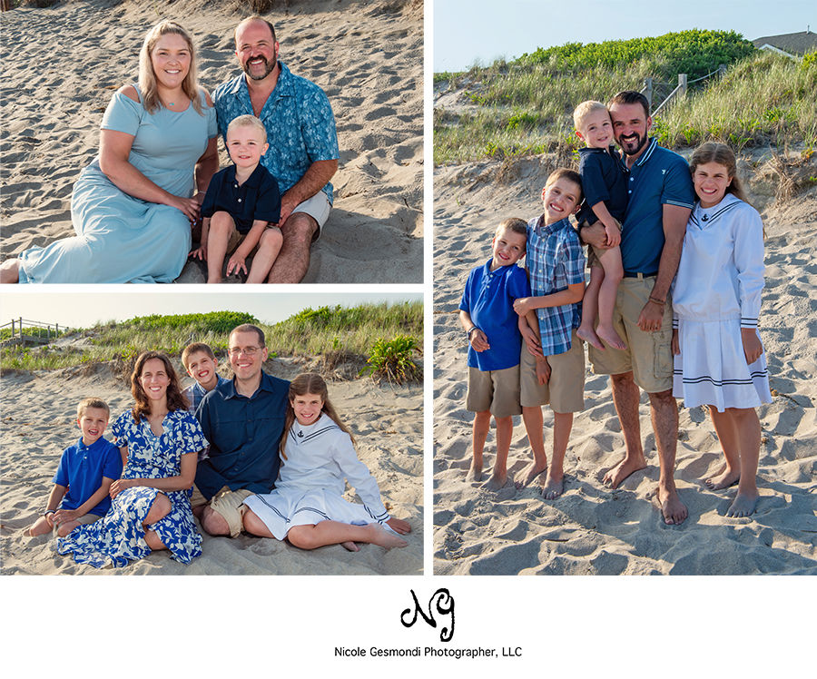 Summertime Beach Portraits | Rhode Island Photographer summer portraits on the beach with siblings and their kids