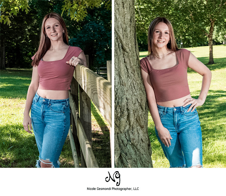 Goddard park senior portrait photos