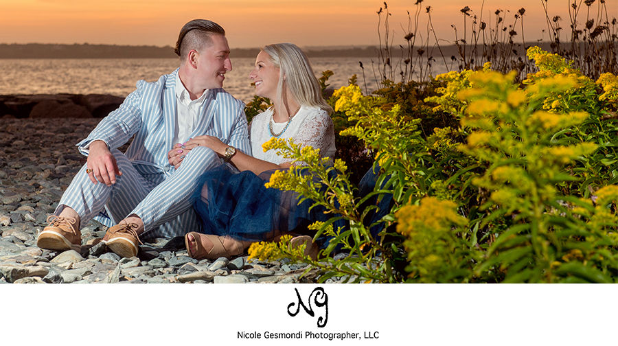 sunset engagement photos in newport, ri sunset engagement photos in newport, ri
