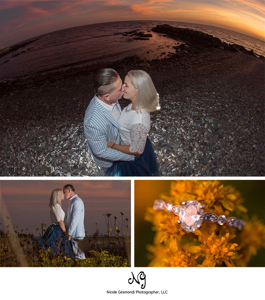 sunset engagement photos in newport, ri sunset engagement photos in newport, ri