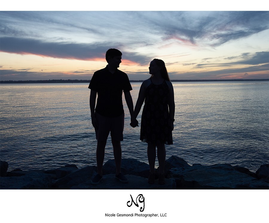 Sunset Engagement Photos at Colt State Park