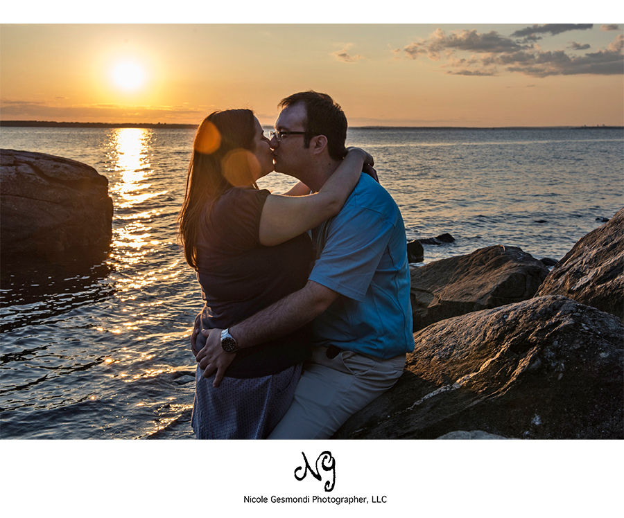 sunset engagement photos at Colt State Park in Bristol, RI sunset engagement photos at Colt State Park in Bristol, RI