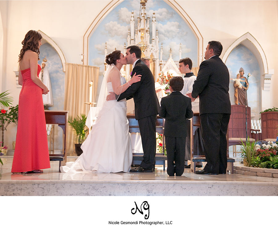 wedding ceremony at St Elizabeth Church RI wedding ceremony at St Elizabeth Church RI