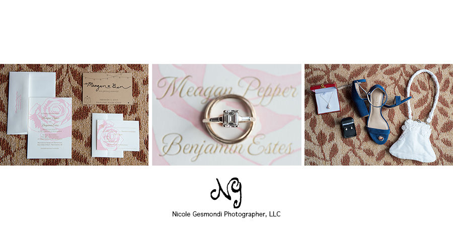 creative photos of wedding invitations and wedding rings bridal getting ready wedding day details