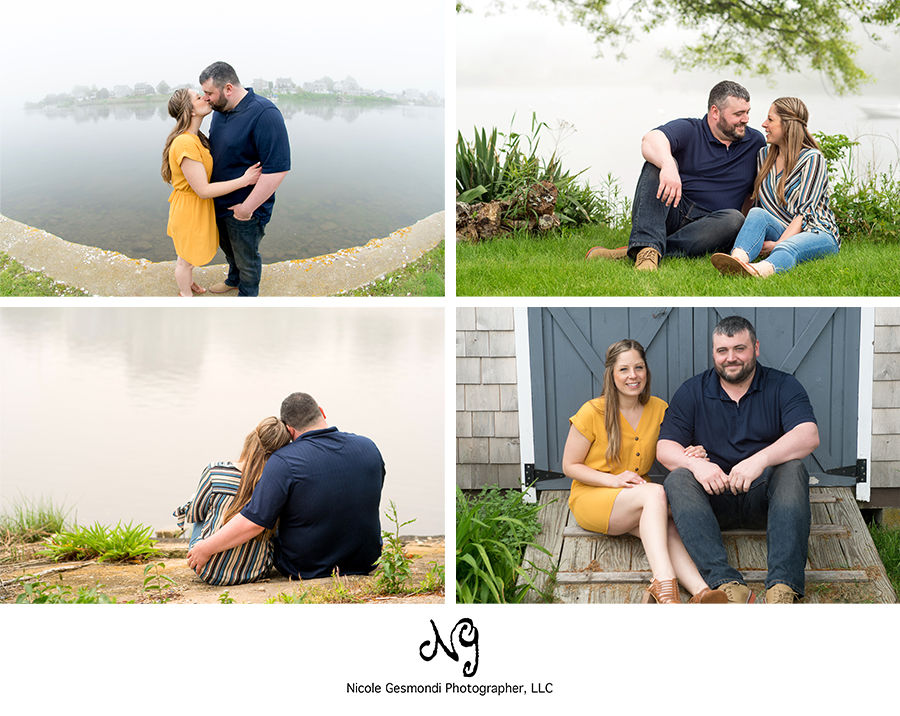 foggy engagement photos in Matunick foggy engagement photos in Matunick