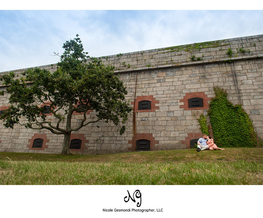 engagement photos at fort adams Newport, RI engagement photos at fort adams Newport, RI