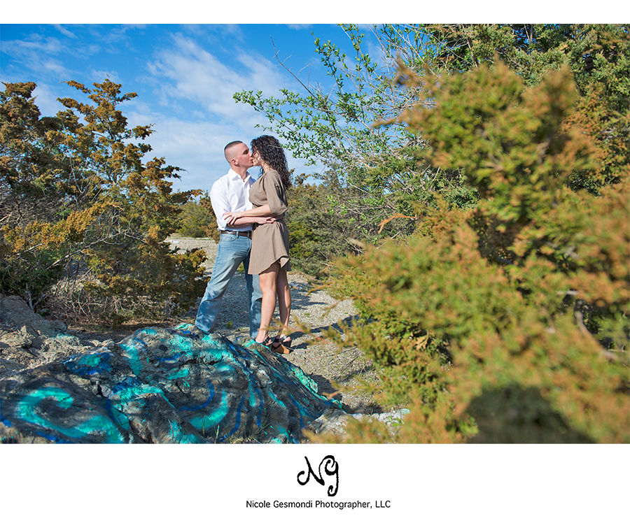 engagement photos at fort Wetherill in Jamestown, RI engagement photos at fort Wetherill in Jamestown, RI