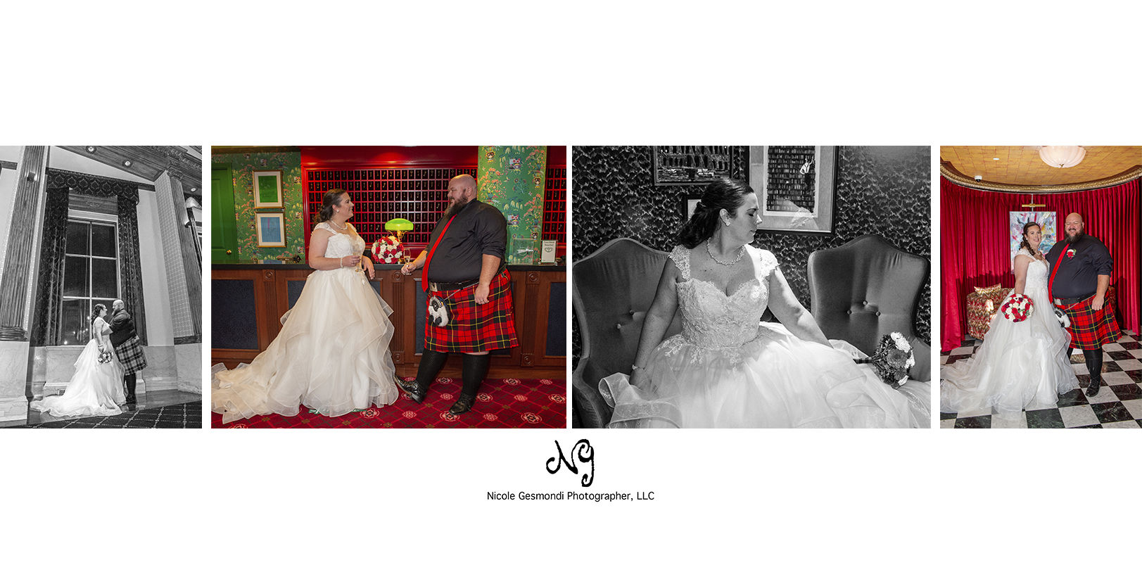 Bridal portraits at Graduate Hotel providence RI
