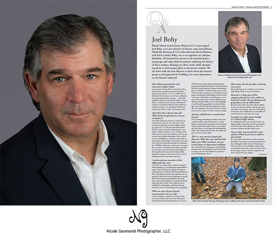 same day business headshot photographer ri professional headshot for Joel Bohy press release
