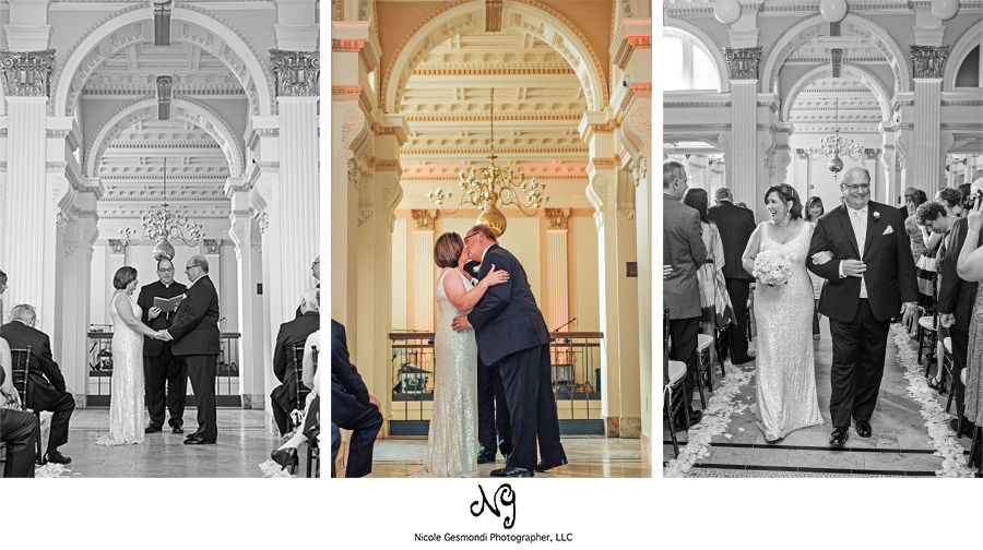 historic architecture for a majestic wedding ceremony at the Providence Public Library