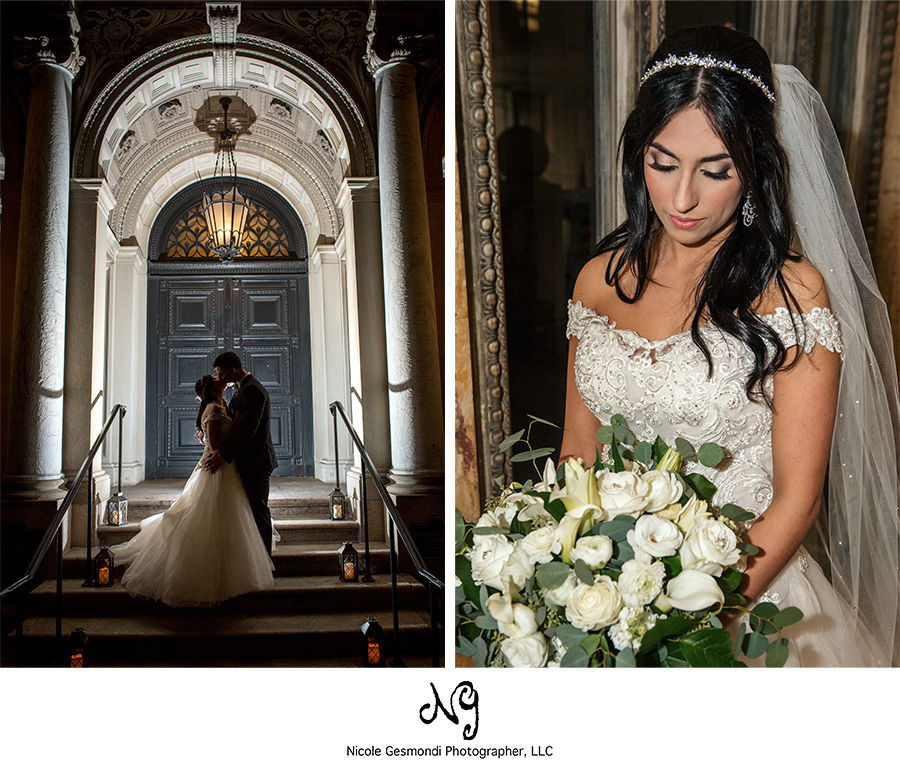 Stunning Outdoor Providence Public Library Wedding Photos