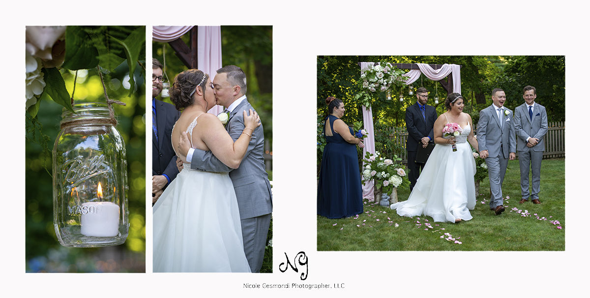 backyard wedding ceremony