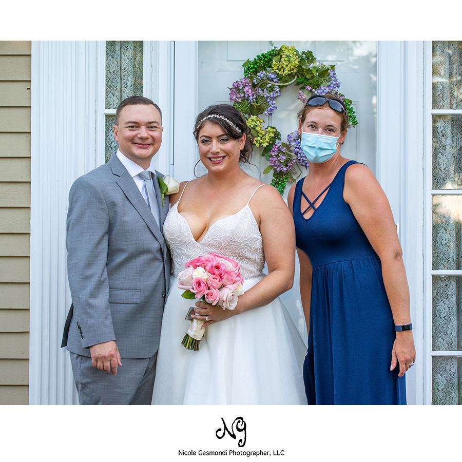 Wedding Couple with their photographer