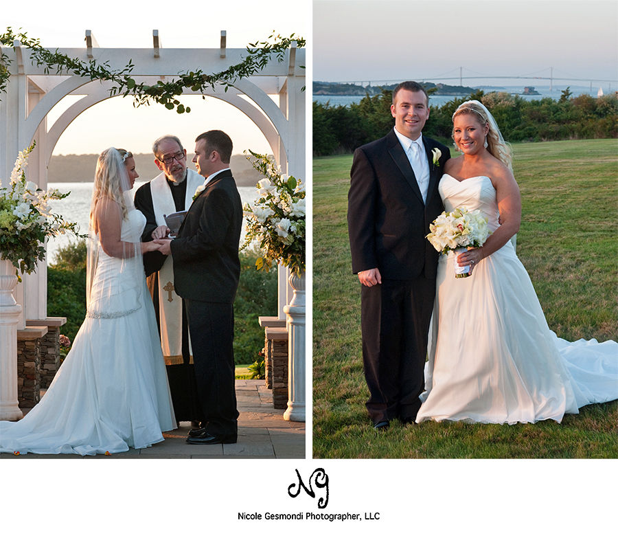 outdoor wedding ceremony at OceanCliff in Newport, ri outdoor wedding ceremony at OceanCliff in Newport, ri