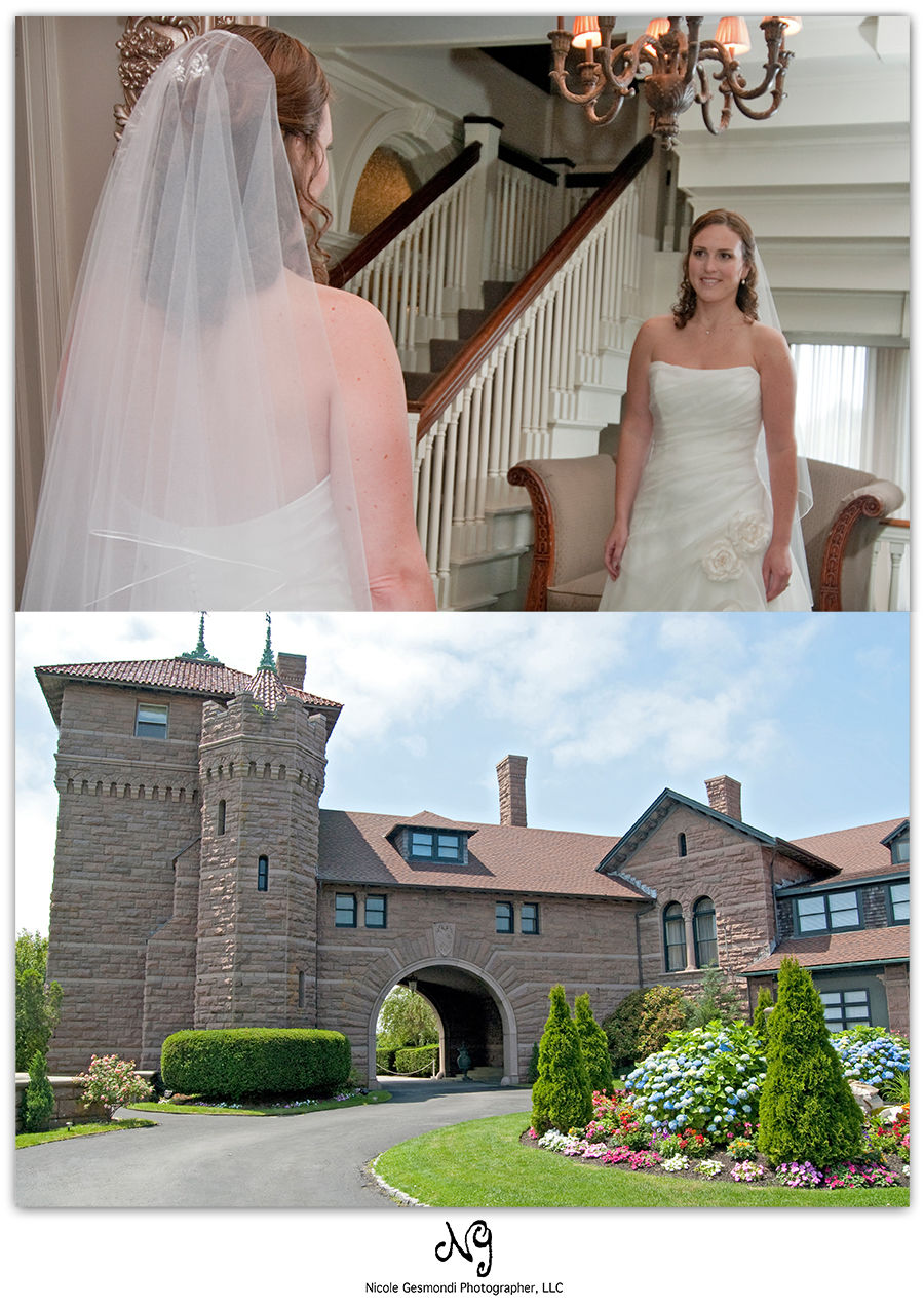 Bride getting ready wedding photos in newport, RI Bride getting ready wedding photos in newport, RI