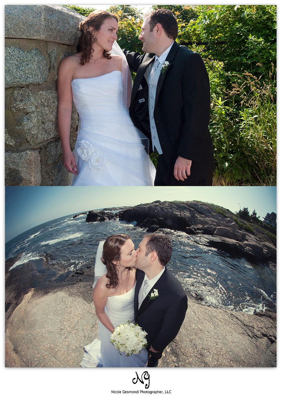 bride and groom wedding photos at the Cliff Walk in Newport RI bride and groom wedding photos at the Cliff Walk in Newport RI