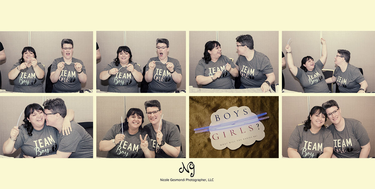 same sex gender reveal with glow sticks same sex gender reveal with glow sticks